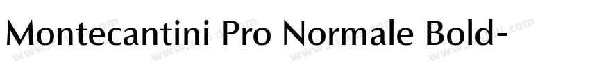Montecantini Pro Normale Bold字体转换